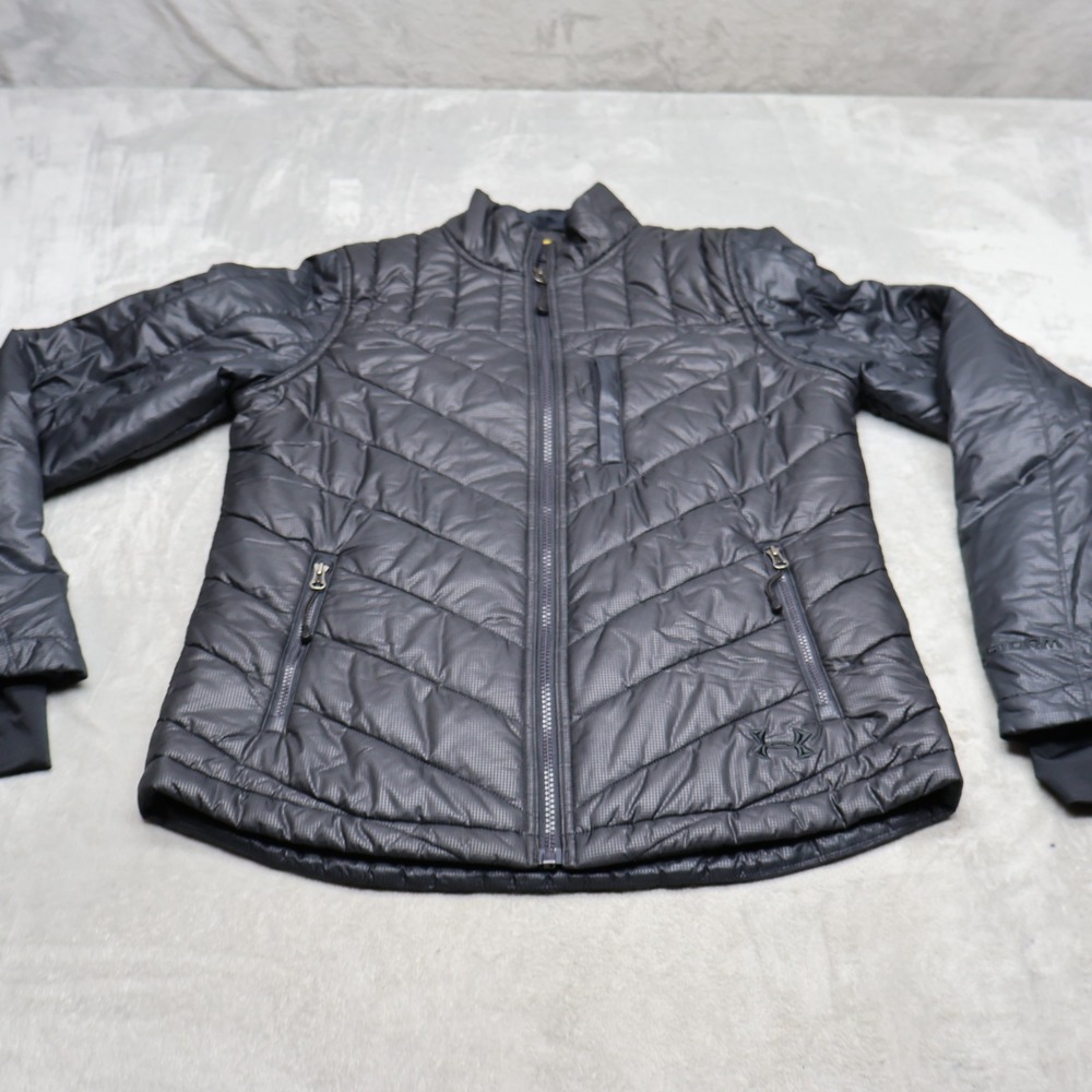 Under Armour Jacket Womens Medium Black Storm ColdGear Insulated Quilted Puffer